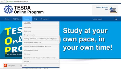 How to Register and Access Free TESDA Online Courses .